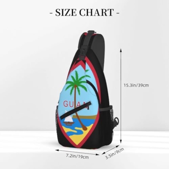 Guam Seal Shoulder Bag | Island Pride Crossbody - Picture 2 of 3